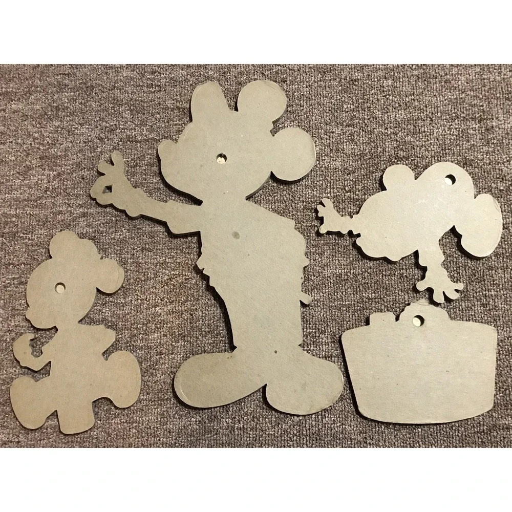 Vintage Walt Disney Productions Mickey Minnie Wall Hanging Nursery Decor